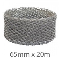1 Roll of Expamet Exmet Reinforcing Mesh 76320 20m x 65mm Galvanised Steel 