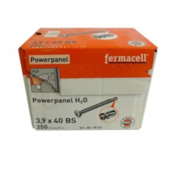3.9 x 40mm Fermacell Powerpanel H2O Drill Tip Screws (250 pack)