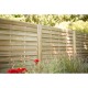 1.8m x 1.8m Forest Garden Pressure Treated Decorative Horizontal Hit and Miss Fence Panel (Pack of 3)