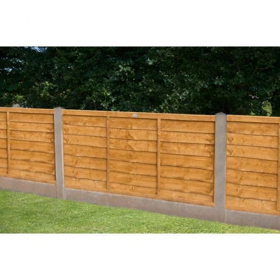 6ft x 4ft (1.83m x 1.22m) Forest Garden Trade Lap Dip Treated Fence Panel