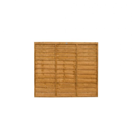 6ft x 5ft (1.83m x 1.52m) Forest Garden Trade Lap Dip Treated Fence Panel