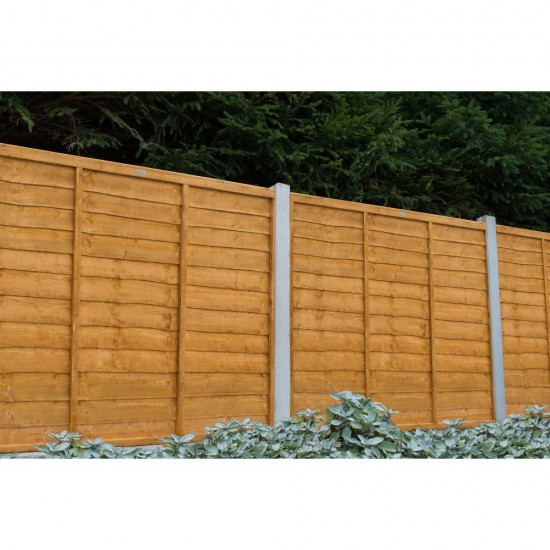 6ft x 5ft (1.83m x 1.52m) Forest Garden Trade Lap Dip Treated Fence Panel