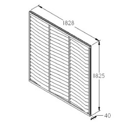 6ft x 6ft (1.83m x 1.83m) Forest Garden Trade Lap Dip Treated Fence Panel 6ft x 6ft (1.83m x 1.83m) Forest Garden Trade Lap Dip Treated Fence Panel