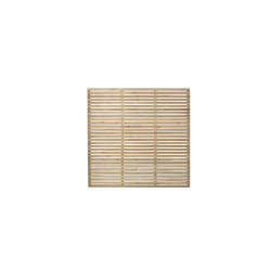 1.8m x 1.8m Forest Garden Pressure Treated Contemporary Slatted Fence Panel (Pack of 3) 1.8m x 1.8m Forest Garden Pressure Treated Contemporary Slatted Fence Panel (Pack of 3)