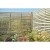 1.8m x 1.8m Forest Garden Pressure Treated Contemporary Slatted Fence Panel (Pack of 3)