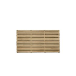 1.8m x 0.91m Forest Garden Pressure Treated Contemporary Double Slatted Fence Panel (Pack of 3) 1.8m x 0.91m Forest Garden Pressure Treated Contemporary Double Slatted Fence Panel (Pack of 3)
