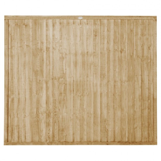 6ft x 5ft (1.83m x 1.52m) Forest Garden Pressure Treated Closeboard Fence Panel (Pack of 5)