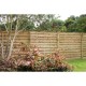 1.8m x 1.8m Forest Garden Pressure Treated Decorative Horizontal Hit and Miss Fence Panel (Pack of 5)