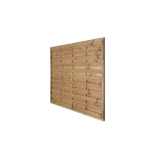 1.8m x 1.8m Forest Garden Pressure Treated Decorative Horizontal Hit and Miss Fence Panel (Pack of 5) 1.8m x 1.8m Forest Garden Pressure Treated Decorative Horizontal Hit and Miss Fence Panel (Pack of 5)