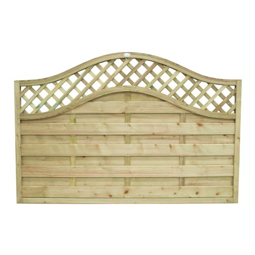 1.8m x 1.2m Forest Garden Pressure Treated Decorative Europa Prague Fence Panel (Pack of 4) 1.8m x 1.2m Forest Garden Pressure Treated Decorative Europa Prague Fence Panel (Pack of 4)