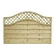 1.8m x 1.2m Forest Garden Pressure Treated Decorative Europa Prague Fence Panel (Pack of 4)