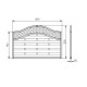 1.8m x 1.2m Forest Garden Pressure Treated Decorative Europa Prague Fence Panel (Pack of 4)
