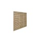 1.8m x 1.8m Forest Garden Pressure Treated Contemporary Double Slatted Fence Panel (Pack of 5)