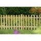 6ft x 3ft (1.83m x 0.9m) Forest Garden Pressure Treated Ultima Pale Picket Fence Panel (Pack of 3)