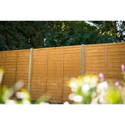 6ft x 6ft (1.83m x 1.83m) Forest Garden Dip Treated Overlap Fence Panel (Pack of 3) 6ft x 6ft (1.83m x 1.83m) Forest Garden Dip Treated Overlap Fence Panel (Pack of 3)