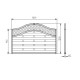 1.8m x 1.2m Forest Garden Pressure Treated Decorative Europa Prague Fence Panel (Pack of 3)