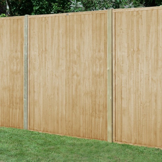 6ft x 6ft (1.83m x 1.83m) Forest Garden Pressure Treated Closeboard Fence Panel (Pack of 5)