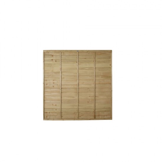 6ft x 6ft (1.83m x 1.83m) Forest Garden Pressure Treated Superlap Fence Panel (Pack of 4)