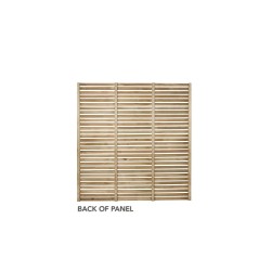 6ft x 6ft (1.8m x 1.8m) Forest Garden Pressure Treated Contemporary Slatted Fence Panel (Pack of 5) 6ft x 6ft (1.8m x 1.8m) Forest Garden Pressure Treated Contemporary Slatted Fence Panel (Pack of 5)