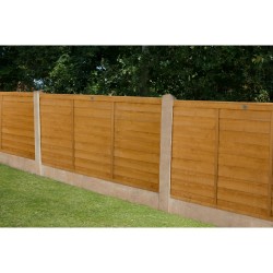 6ft x 3ft (1.83m x 0.91m) Forest Garden Dip Treated Overlap Fence Panel (Pack of 3) 6ft x 3ft (1.83m x 0.91m) Forest Garden Dip Treated Overlap Fence Panel (Pack of 3)