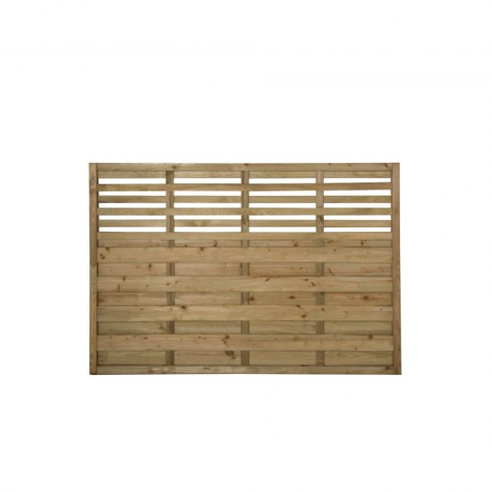 1.8m x 1.2m Forest Garden Pressure Treated Decorative Kyoto Fence Panel (Pack of 3)