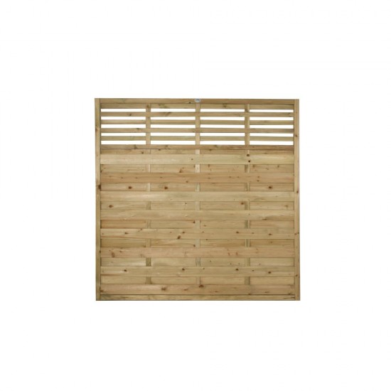 1.8m x 1.8m Forest Garden Pressure Treated Decorative Kyoto Fence Panel (Pack of 3)