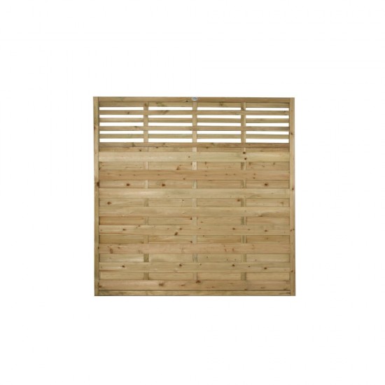 1.8m x 1.8m Forest Garden Pressure Treated Decorative Kyoto Fence Panel (Pack of 5)