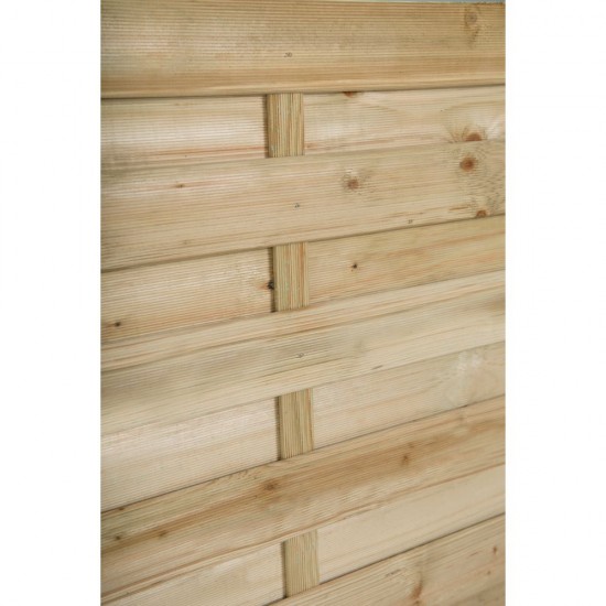 1.8m x 1.8m Forest Garden Pressure Treated Decorative Kyoto Fence Panel (Pack of 5)