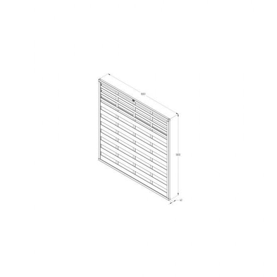 1.8m x 1.8m Forest Garden Pressure Treated Decorative Kyoto Fence Panel (Pack of 3) 1.8m x 1.8m Forest Garden Pressure Treated Decorative Kyoto Fence Panel (Pack of 3)