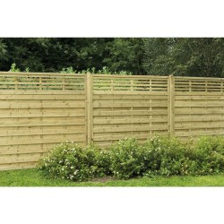 1.8m x 1.8m Forest Garden Pressure Treated Decorative Kyoto Fence Panel (Pack of 3) 1.8m x 1.8m Forest Garden Pressure Treated Decorative Kyoto Fence Panel (Pack of 3)