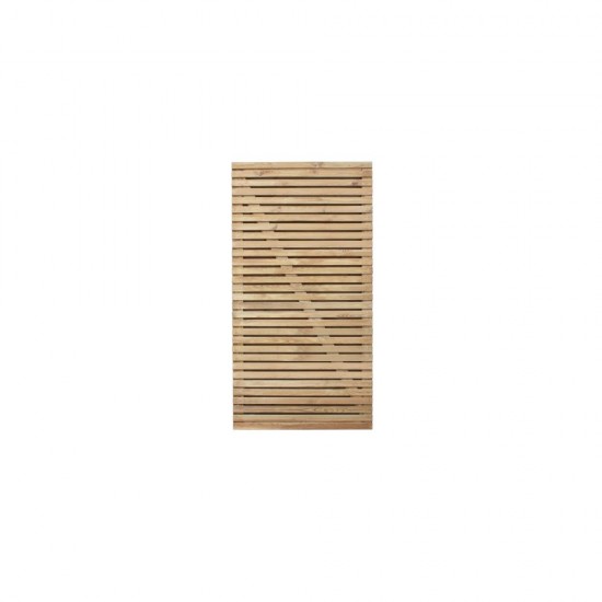 Forest Garden Double Slatted Gate 6ft (1.83m High)