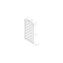 Forest Garden Europa Dome Gate 6ft (1.83m High) Forest Garden Europa Dome Gate 6ft (1.83m High)