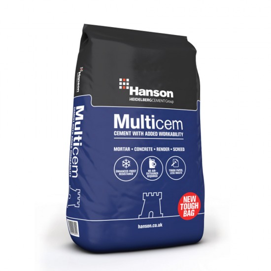 32.5n Hanson Castle Multicem Cement - Tough Bag 25Kg