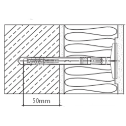 260mm LMX10 Klimas W-M Universal Insulation Panel Fixing with Metal Pin (100 pcs) 260mm LMX10 Klimas W-M Universal Insulation Panel Fixing with Metal Pin (100 pcs)