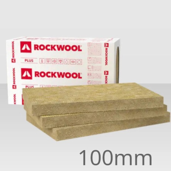 Rockwool 100mm Frontrock Plus Dual Density External Wall Insulation Slab 1000mm x 600mm (3 pcs)