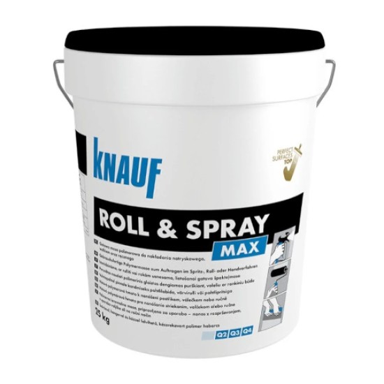 Knauf Roll and Spray Max - Ready-to-use Polymer Putty - 25 Kg