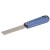 35mm Kubala Stainless Steel Spatula - Conically Ground Edge - 2K Soft handle - Silver Line