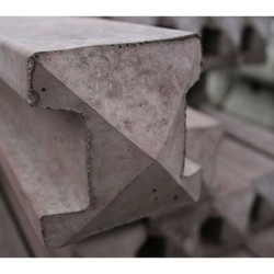 Marshalls Concrete Fence Post Slotted End 6ft (Pack of 6) Marshalls Concrete Fence Post Slotted End 6ft (Pack of 6)