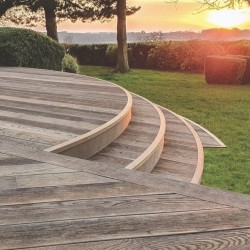 Millboard Antique Oak Enhanced Grain Decking Millboard Antique Oak Enhanced Grain Decking