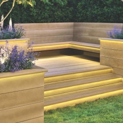 Millboard Golden Oak Enhanced Grain Decking Millboard Golden Oak Enhanced Grain Decking
