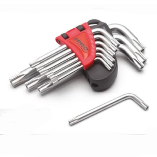 PRO Tools Set - 9 Torx Key Allen Wrench Set with Short Hole