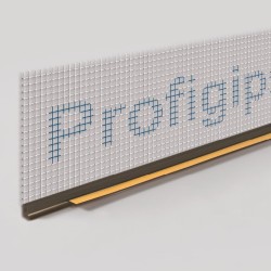 6mm Profigips Brown PVC APU Bead with Mesh - Window Profile with Gasket - 2.5m length