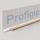 9mm Profigips White PVC APU Bead with Mesh - Window Profile with Gasket - 2.5m length