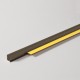 6mm Profigips Brown PVC APU Bead - Window Profile with Gasket - 2.5m length