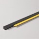 6mm Profigips Graphite PVC APU Bead - Window Profile with Gasket - 2.5m length