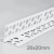 20x20mm Profigips PVC Corner Bead (Rigid Perforated Wings) - 2.5m length