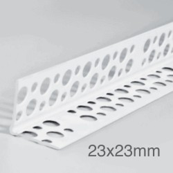 23x23mm Profigips PVC Corner Bead (Rigid Perforated Wings) - 2.5m length