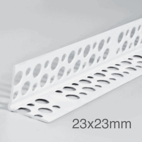 23x23mm Profigips PVC Corner Bead (Rigid Perforated Wings) - 2.5m length