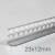 23x12mm Profigips Aluminium Half Corner Bead - 2.5m length