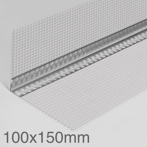 100x150mm Profigips Aluminium Corner Bead with Mesh - 2.5m length